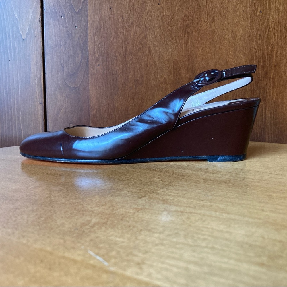 Christian Louboutin Cynthia Slingback Wedge - Picture 6 of 15